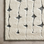 Hagen Area Rug // White + Navy (2'7 x 4')