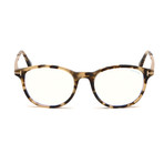 Men's Square Blue Light Blocking Glasses // Havana + Gold