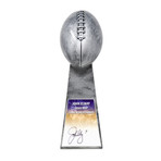 John Elway // // Signed Football World Champion 15" Replica Trophy // Silver