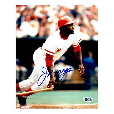 Joe Morgan // Cincinnati Reds // Signed Action Photo // 8X10