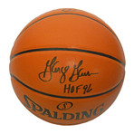 George Gervin // Signed Spalding Replica Basketball // NBA Game Series // "HOF'96" Inscription