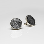 Genuine Seymchan Meteorite Cufflinks