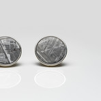 Genuine Seymchan Meteorite Cufflinks