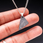 Genuine Natural Seymchan Meteorite Pendant + 18" Sterling Silver Chain // 2.6 g