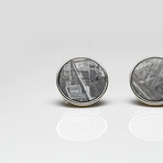 Genuine Seymchan Meteorite Cufflinks