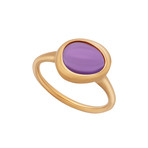 Belles Rives Rose Gold + Amethyst Ring II // Ring Size: 6.5 // New