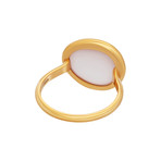 Belles Rives 18k Rose Gold + Pink Quartz Ring // New (Ring Size: 3.75)