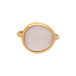 Belles Rives 18k Rose Gold + Pink Quartz Ring // New (Ring Size: 3.75)