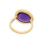 Belles Rives 18k Rose Gold + Amethyst Ring // New (Ring Size: 3.75)