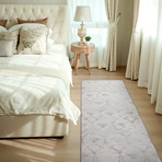 Leilani Damask // Ivory (36"L x 60"W x 0.25"H)