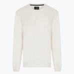 Thessaloniki Knitted Crew Neck Sweatshirt // Ecru (Medium)