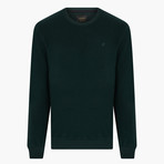 Thessaloniki Knitted Crew Neck Sweatshirt // Green (Medium)