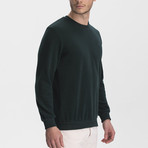 Thessaloniki Knitted Crew Neck Sweatshirt // Green (Medium)