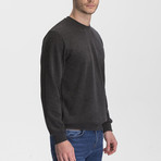 Thessaloniki Knitted Crew Neck Sweatshirt // Anthracite (Medium)