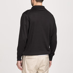 Classic Cut Wool Polo Neck Knitwear // Black (Small)