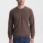 Thessaloniki Knitted Crew Neck Sweatshirt // Tan (Medium)