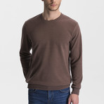 Thessaloniki Knitted Crew Neck Sweatshirt // Tan (Medium)