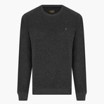 Thessaloniki Knitted Crew Neck Sweatshirt // Anthracite (Medium)