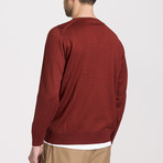 Classic Cut Wool V-Neck Sweater // Tile (Small)