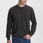 Thessaloniki Knitted Crew Neck Sweatshirt // Anthracite (Medium)