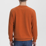 Thessaloniki Knitted Crew Neck Sweatshirt // Cinnamon (Medium)