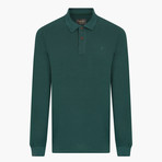 Long Sleeve Polo Neck T-Shirt // Forest Green (Medium)