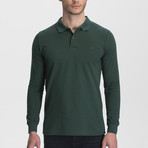 Long Sleeve Polo Neck T-Shirt // Forest Green (Medium)