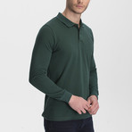 Long Sleeve Polo Neck T-Shirt // Forest Green (Medium)