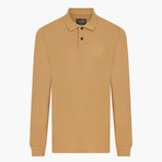 Long Sleeve Polo Neck T-Shirt // Mustard (Medium)