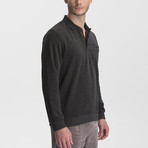 Thessaloniki Knitted Polo Neck Sweatshirt // Anthracite (Medium)