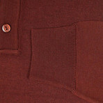 Classic Cut Wool Polo Neck Knitwear // Tile (Small)