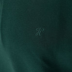 Long Sleeve Polo Neck T-Shirt // Forest Green (Medium)