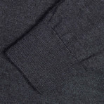 Classic Cut Wool Polo Neck Knitwear // Anthracite (Small)