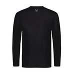 Bonded Pocket Long-Sleeve Crew // Black (M)