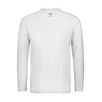 Bonded Pocket Long-Sleeve Crew // White (M)