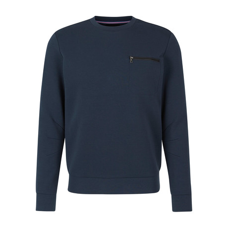 Zip Pocket Sweatshirt // Navy (S)