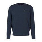 Zip Pocket Sweatshirt // Navy (S)