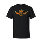 Lion Foil Crest T-Shirt // Black (S)