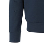 Zip Pocket Sweatshirt // Navy (S)