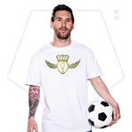 Lion Foil Crest T-Shirt // White (S)