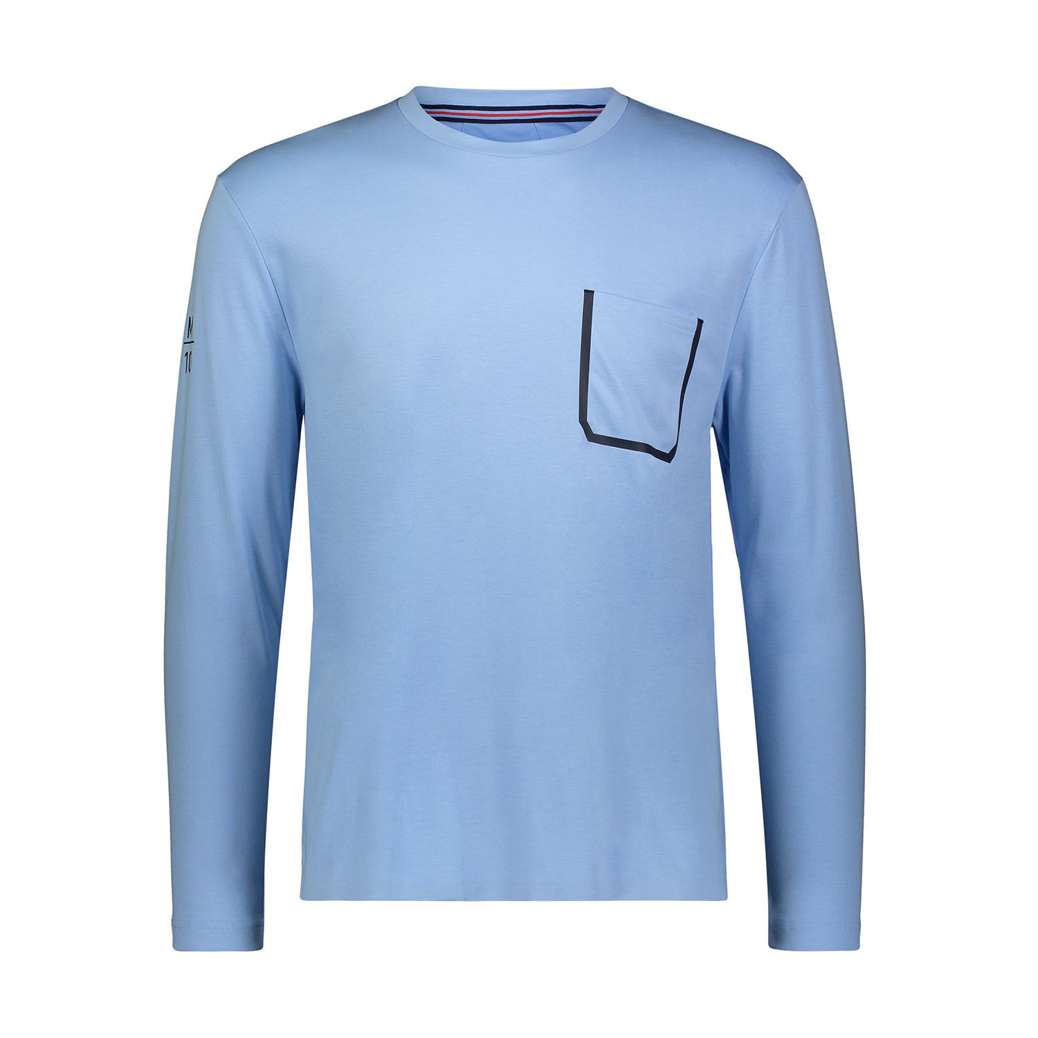 Bonded Pocket Long-Sleeve Crew // Light Blue (S) - The Messi Store ...