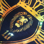 Lion Foil Crest T-Shirt // Black (S)