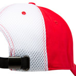 Color Block Hat // Red