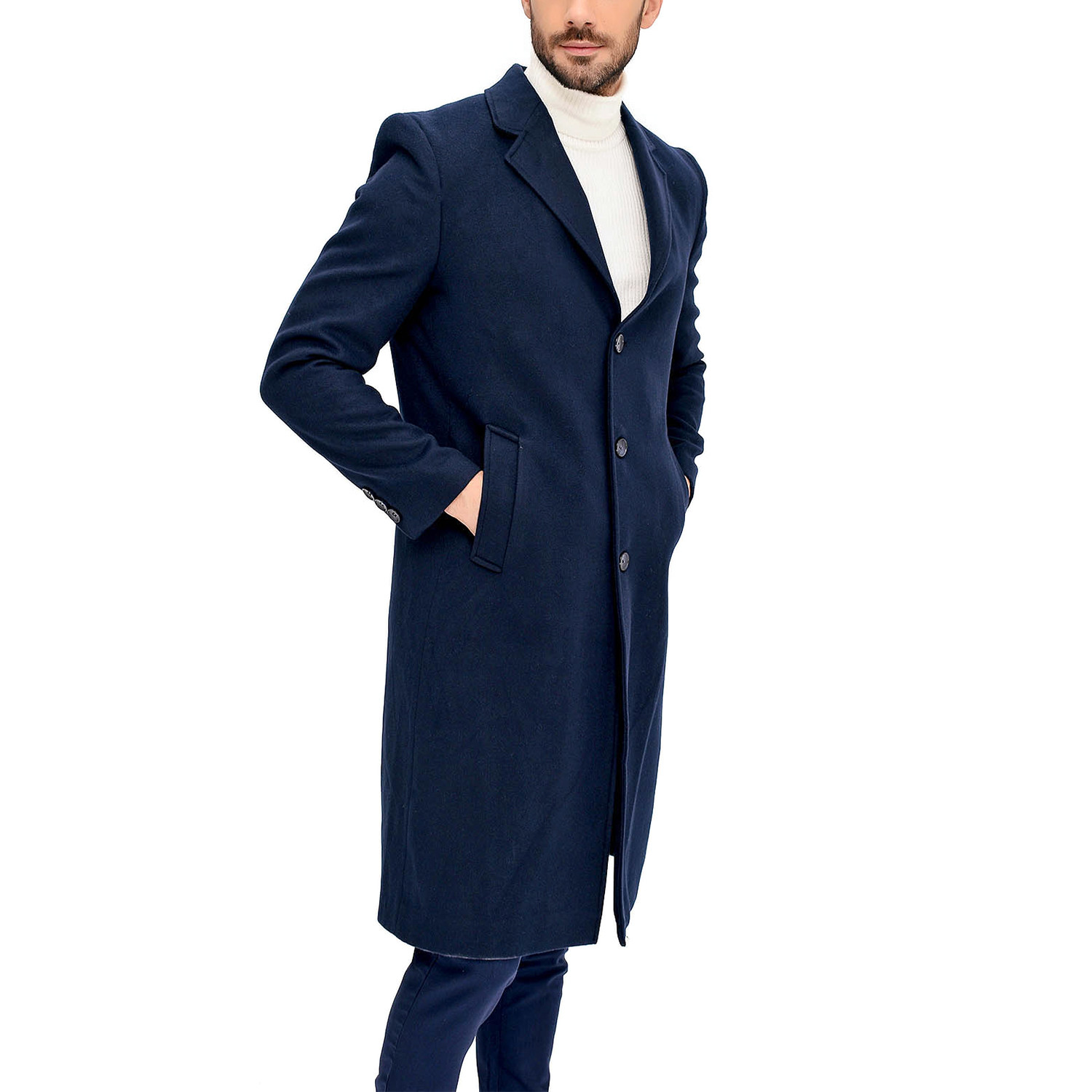 Prague Overcoat // Dark Blue (2X-Large) - Dewberry - Touch of Modern