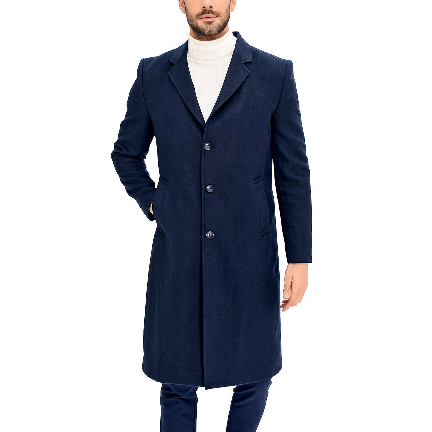 Prague Overcoat // Dark Blue (2X-Large) - Dewberry - Touch of Modern
