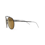 Emporio Armani // Men's EA2070 Sunglasses // Matte Black + Bronze