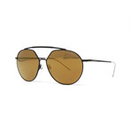 Emporio Armani // Men's EA2070 Sunglasses // Matte Black + Bronze