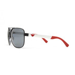 Emporio Armani // Men's EA2064 Polarized Sunglasses // Matte Black + Gray