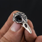 Animal Collection // Raven Skull Amulet // Silver