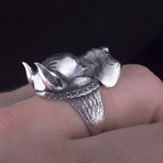 Animal Collection // Dog Ring // Silver (9)